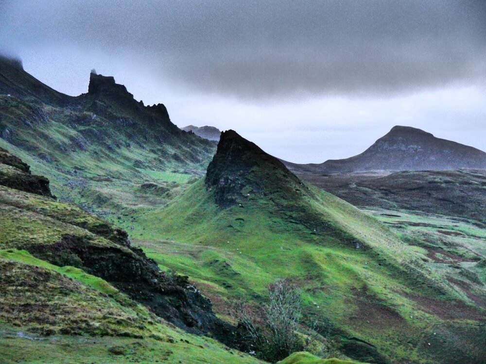 Aussicht vom Wanderweg im Quiraing