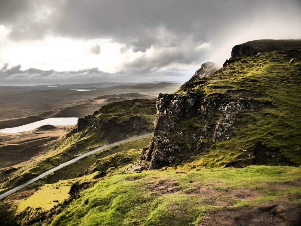 Die Sonne lässt die Landschaft erstrahlen
